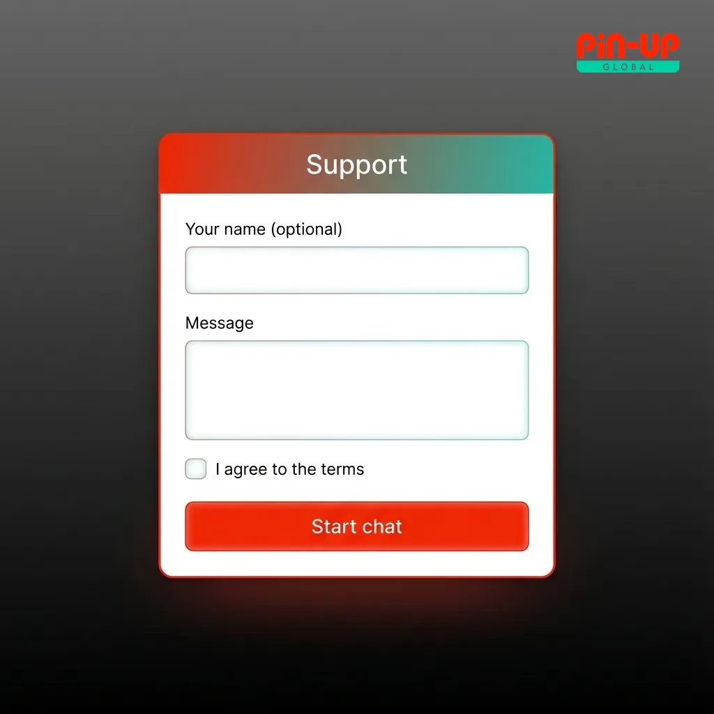 Illustration of Pin-Up India 24/7 customer support with live chat, email, and FAQ icons for betting and casino help