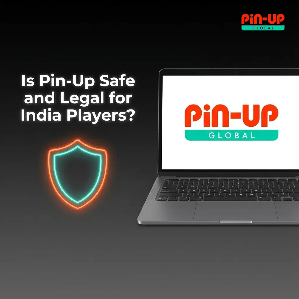Infographic on Pin-Up India safety and legality, highlighting Curacao license, SSL encryption, and state-wise betting rules