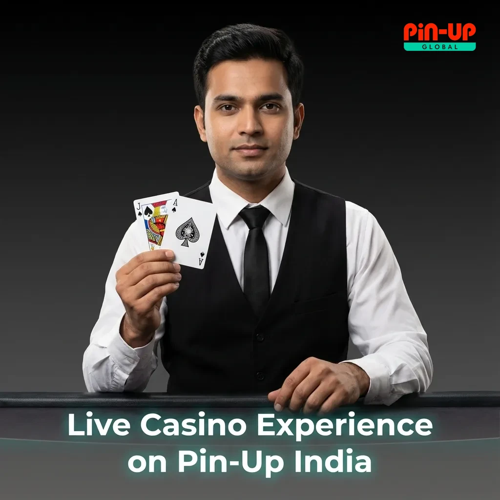 Player using Pin-Up India live casino on laptop, HD video dealer streaming with roulette and card games on screen