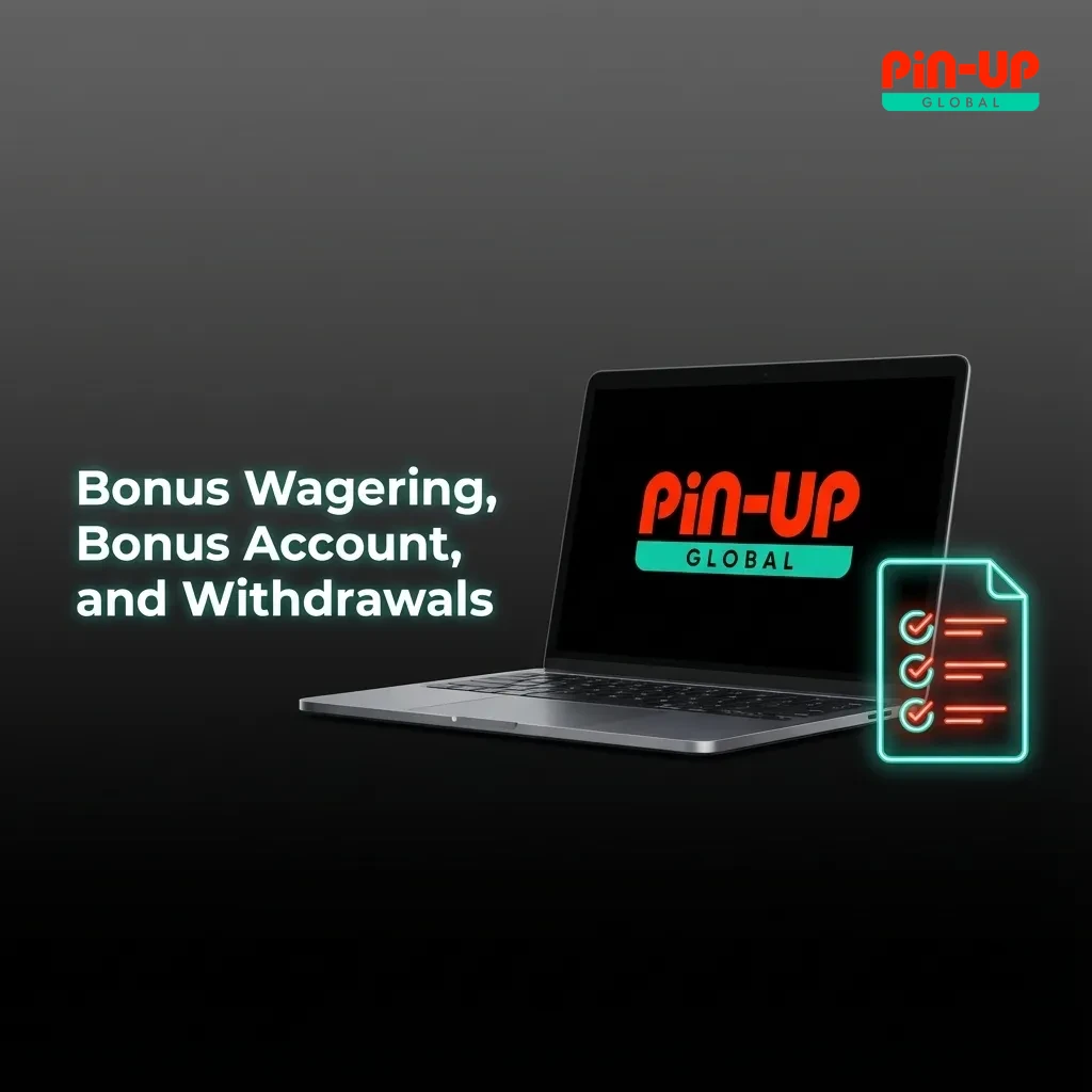 Infographic showing a bonus account, wagering progress bar, and steps required before bonus funds become withdrawable cash