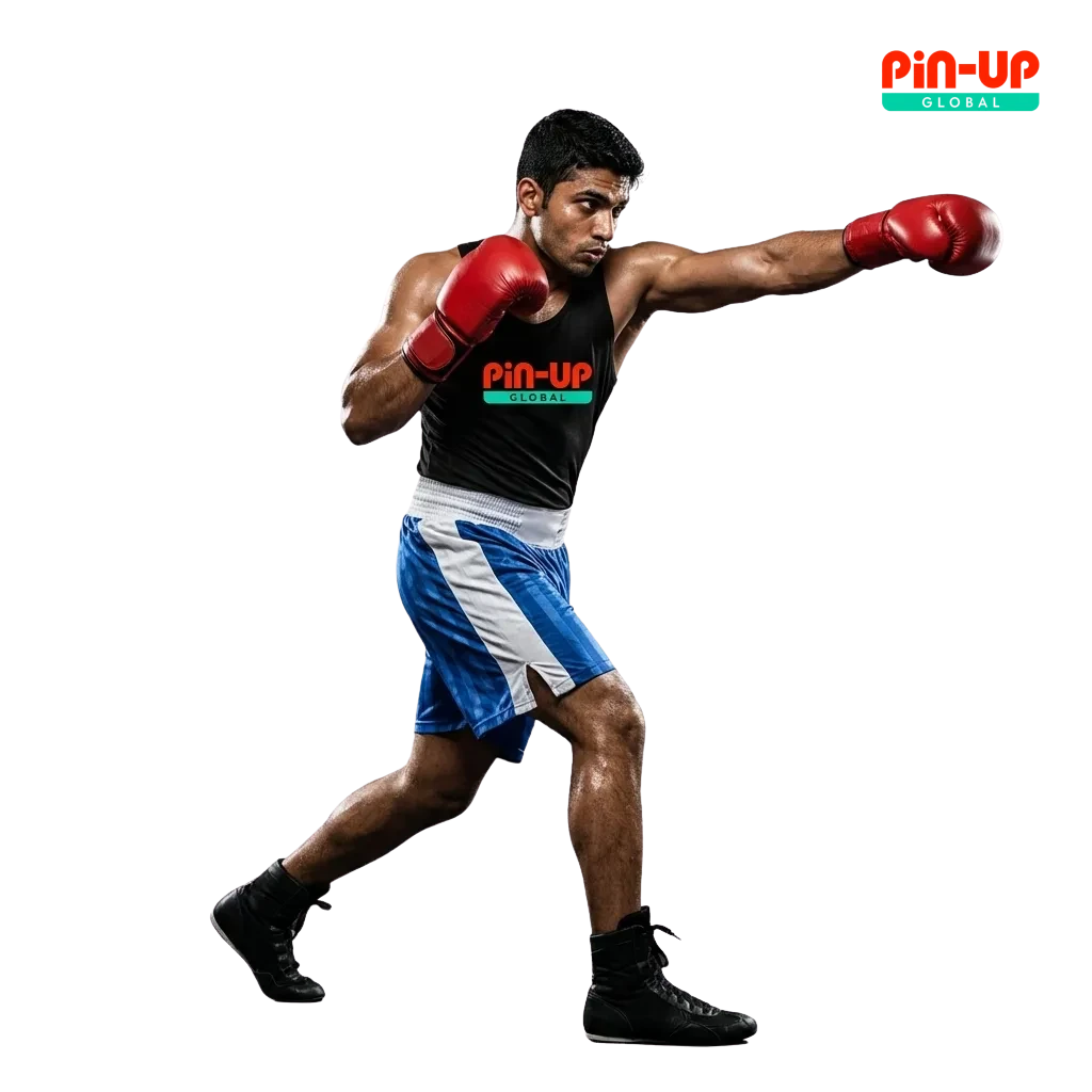 Pin-Up India betting and casino site with welcome bonus, INR and crypto payments, and mobile app on phone screen