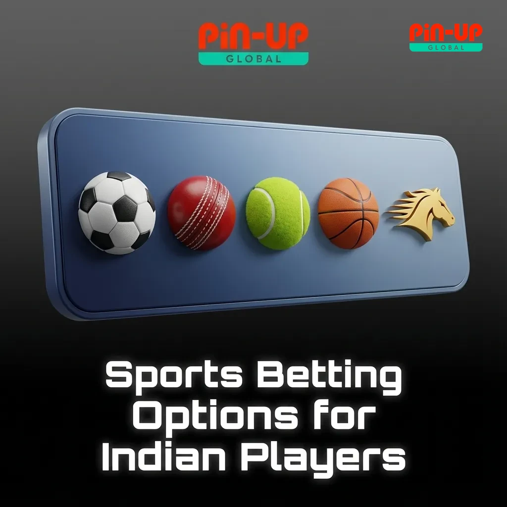 Sports betting interface for Indian players showing odds and icons for cricket, football, tennis, kabaddi, esports and more