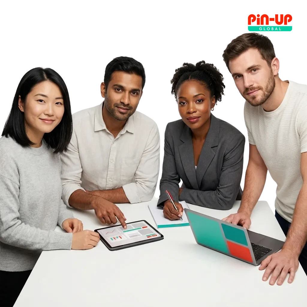 Pin-Up India betting and casino site on laptop and phone, showing sports bets, casino games, and 125% welcome bonus offer