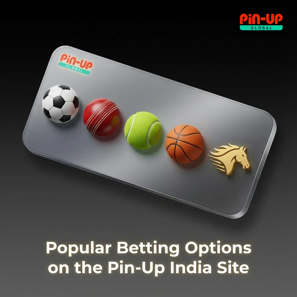 Graphic showing Pin-Up India sportsbook interface highlighting Multi Live, prematch, and live betting options on multiple matches