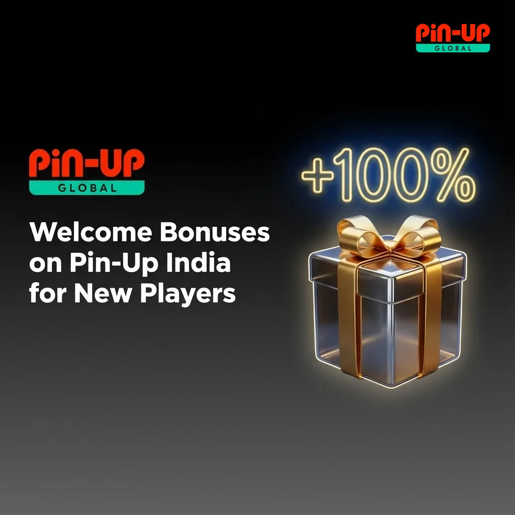 Colorful Pin-Up India banner showing 125% welcome bonus up to INR 25,000 for new sports betting and casino players